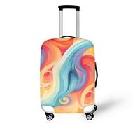 FJAUOQ Funda para equipaje de calavera del Día de los Muertos, tamaño mediano, de elastano, protector de pintura artística de Halloween, resistente al polvo y a los arañazos, se adapta a 45,7 a 81,3