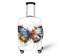 FJAUOQ Funda protectora de equipaje con diseño de grafiti de mariposa, funda protectora de elastano, para viaje, de 45,7 a 81,3 cm, Mariposa Graffiti Splash, XL(29-32 IN)