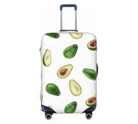 FJAUOQ Funda protectora de equipaje con estampado blanco de aguacate, lavable, se adapta a equipaje de 18 a 32 pulgadas (no incluye maleta), Como se muestra en la imagen, L