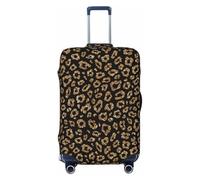 FJAUOQ Funda protectora de maleta de viaje negra con purpurina dorada, lavable, se adapta a equipaje de 18 a 32 pulgadas (no incluye maleta), Como se muestra en la imagen, S