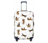 FJAUOQ Funda protectora para maleta de viaje con diseño de perro pastor alemán, lavable, se adapta a equipaje de 18 a 32 pulgadas (no incluye maleta), Como se muestra en la imagen, XL