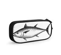 FJAUOQ Gingko - Estuche para lápices de gran capacidad, diseño de hojas de otoño, acuarela, patrón sin costuras, estilo moderno, simple, para escuela, oficina, estudiantes, niñas y niños, Pencil467,