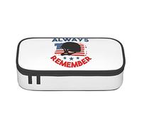 FJAUOQ Happy Memorial Day 2023 - Estuche para lápices de recuerdo y honor, bolsa triangular de gran capacidad, bolsa de cosméticos pequeña para mujeres y hombres, Black, Talla única, Estuche para