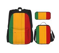 FJAUOQ Juneteenth Freedom Day - Juego de mochila afroamericana, 3 piezas, kit de mochila de bolsa de almuerzo, estuche para lápices, gran capacidad, Bp475, Talla única, Mochilas