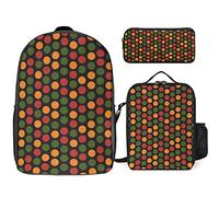 FJAUOQ Juneteenth Since 1865 Celebrate Freedom Afican - Juego de mochila de 3 piezas, bolsa de almuerzo, estuche para lápices, gran capacidad, Juneteenth Desde 1865 Celebra la Libertad Afica-2, Talla