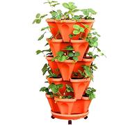 FJAUOQ Macetas De Fresas Ultra Resistentes Maceta Tridimensional Maceta Apilable Multicapa Maceta De PláStico Fresa para BalcóN JardíN Interior Exterior,B