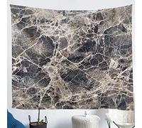 FJAUOQ Marble Wall Blanket Stone Pattern Wall Tapestry Irregular Geometric Marble Wall Hanging Large 59x82, Minerals Themed Tapestry, Brown Golden Bedroom Guest Room Decorative