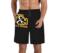 FJAUOQ Pantalones cortos de playa para hombre, de secado rápido, pantalones cortos atléticos de verano, delgados, transpirables, ajustables, tallas M/L/XL/XXL/XXL, Check Engine Light Mechanic Auto