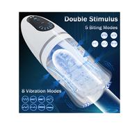 (FJB74-WH) Muebles para adultos Masturbatore maschile automatico a tre motori con struttura della gola,