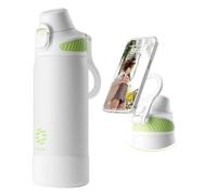 Fjbottle Botella de Agua Acero Inoxidable - Apertura en 1 clic/asa imantada porta-móvil Termo - Botella Termica 1L/700/600ml Sin BPA/Sin Fugas