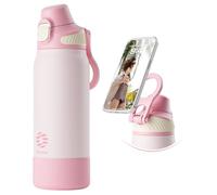 Fjbottle Botella de Agua Acero Inoxidable - Apertura en 1 clic/asa imantada porta-móvil Termo - Botella Termica 1L/700/600ml Sin BPA/Sin Fugas