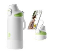 Fjbottle Botella de Agua Acero Inoxidable - Apertura en 1 clic/asa imantada porta-móvil Termo - Botella Termica 1L/700/600ml Sin BPA/Sin Fugas