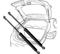 FJCKGF 2 Piezas Amortiguador Maletero para Ford Focus III Turnier Wagon 2010-2019(OEM:1751678)-53.7cm, Resorte De Gas para El Maletero del Coche Amortiguador De Gas Auto Reemplazar Accesorios