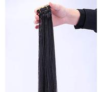 FJFFC Extensión de cabello 6D Cabello humano real 10 paquete Primera Generación Invisible sin costuras 6D Cabello sin rastro Extensión 10 filas Negro,70cm/28inchs