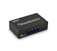 FJGEAR Conmutador AV 4 en 1 Salida Av RCA Interface Conmutador de Audio y VíDeo Conmutador AV MultifuncióN de 4 VíAs