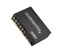 FJGEAR Conmutador AV 4 en 1 Salida Av RCA Interface Conmutador de Audio y VíDeo Conmutador AV MultifuncióN de 4 VíAs