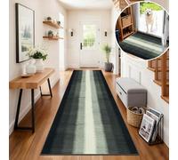 Fjhaeuo Alfombras de Pasillo Antideslizante Lavable Lavadora Alfombra de Cocina Tapetes Larga Cocina Habitacion Pie de Cama Exterior Terraza Pelo Corto 50 x 450 cm