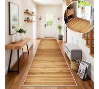 Fjhaeuo Alfombras de Pasillo Antideslizante Lavable Lavadora Alfombra de Cocina Tapetes Larga Cocina Habitacion Pie de Cama Exterior Terraza Pelo Corto 50 x 70 cm