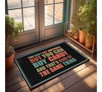 FJHG Accesorios de garaje para Man Cave You Can'T Buy Happiness But Can Candy Felpudo para baño, antideslizante, accesorio para barra de patio (65 x 90 cm)