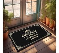 FJHG Felpudo exterior con texto en inglés «Keep Calm I'M A Highway Engineer» para interiores y puertas delanteras de dormitorio (40 x 60 cm)