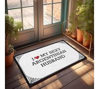 FJHG Felpudo interior con texto en inglés "I Love My Sexy Argentinian Husband", decoración de escritorio para hombres, niños, habitación y adolescente (50 x 80 cm)