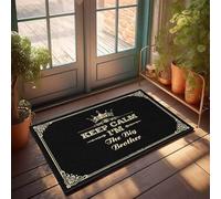 FJHG Garage Accessories For Man Cave Keep Calm I'M The Big Brother, felpudo de baño antideslizante para patio, bar, accesorio (40 x 60 cm)
