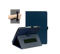 FJIASTB - Funda plegable de piel sintética de 14 pulgadas para tablet Wacom One 14, con soporte para bolígrafo y correa de muñeca, portátil para viajes de negocios (azul oscuro)