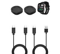 FJIASTB Paquete de 2 bases de carga magnéticas para reloj inteligente Amazfit Bip Max, con 1 cable de carga separado tipo A y cable de carga tipo C