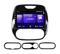 FJINQIANG 9“Android 15 Car Navegación GPS para Renault Kaptur Captur 2016-2019 con Cámara de Marcha atrás De Respaldo De Controles del Volante FM/Am/RDS WiFi Bluetooth SWC,8 Core 4G+WiFi 12G+256G