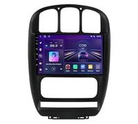 FJINQIANG Android 15 Radio Coche 2 DIN 9 Pulgadas HD Pantalla Táctil para Chrysler Grand Voyager RS 2000-2012 Conectar y Usar con Bluetooth GPS WiFi Radio Carplay Inalámbrico Android Auto