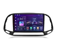 FJINQIANG Android 15 Radio Coche 2 DIN 9 Pulgadas HD Pantalla Táctil para Fiat Doblo 2015-2019 Conectar y Usar con Bluetooth GPS WiFi Carplay Android Auto,8 Core 4G+WiFi 12G+256G