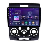 FJINQIANG Android 15 Radio Coche 2 DIN 9 Pulgadas HD Pantalla Táctil para Ford Ranger 2 Everest 2 2006-2010 Conectar y Usar con Bluetooth GPS WiFi Radio Carplay Inalámbrico Android Auto