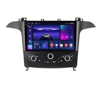 FJINQIANG Android 15 Radio Coche 2 DIN 9 Pulgadas HD Pantalla Táctil para Ford S MAX S-MAX 2006-2015 Conectar y Usar con Bluetooth GPS WiFi Carplay Android Auto,8 Core 4G+WiFi 12G+256G