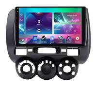 FJINQIANG Android 15 Radio Coche 2 DIN 9 Pulgadas HD Pantalla Táctil para Honda Jazz City 2002-2007 Conectar y Usar con Bluetooth GPS WiFi Radio Carplay Inalámbrico Android Auto