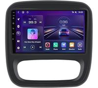 FJINQIANG Android 15 Radio Coche 2 DIN 9 Pulgadas HD Pantalla Táctil para Renault Trafic 3 2014-2021 Conectar y Usar con Bluetooth GPS WiFi Carplay Android Auto,8 Core 4G+WiFi 12G+256G