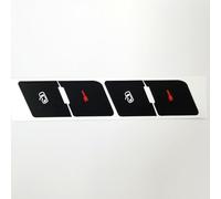 FJINQIANG Etiqueta Engomada del Coche Botón para Audi A4 B6/B7 2004-2008 Lock Door Button Sticker, Etiqueta engomada de botón Aire Acondicionado de Coche Pegatina de botón para salpicadero de Coche