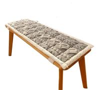 FJIXUO 1 Uds. Asiento de Banco jardín for Restaurante, cojín Asiento oscilante, Cojines for Felpa for el hogar con Cordones, for Silla, sofá, for Ventana para Jardín, Muebles(Light Greym,30x100cm)