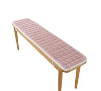 FJIXUO 1 Uds. Cojín Suave de Felpa for Banco, Funda for Restaurante Que Mantiene el Calor, for Silla for Comedor, Taburete for Porche para Jardín, Muebles(Pink,30x200cm)