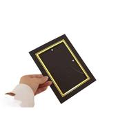 FJIXUO 5/10 Marcos de Fotos cartón 15 cm y 18, montados, for Vintage, for Mesa, decoración del hogar, Regalo para Decoración De Paredes(Black,5pcs 6inch)