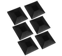 FJIXUO 6 Piezas de remates plástico for Postes Cerca, Tapas for barandillas, fácil instalación, Decoraciones for cercas césped, Suministros jardín, for Puertas para Postes De Cercas De Madera