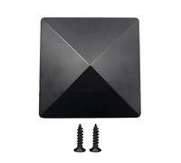 FJIXUO 6 Tapas de plástico Duro for Postes Cerca 4 Pulgadas for Exteriores, Accesorios jardín for cercas Madera, protección para Postes De Cercas De Madera