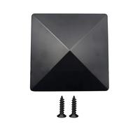 FJIXUO 6 Tapas de plástico for Postes Cerca 4 x Pulgadas for Proteger cercas Madera al Aire Libre, Cubiertas for, Accesorios for Edificios jardín para Postes De Cercas De Madera