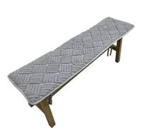 FJIXUO Almohadillas Finas for Asiento, cojín Largo de Felpa Gruesa for Banco, Estera Antideslizante for Cantina, Restaurante, for Madera, 2 uds para Mecedoras Y Sillas De Oficina(Gray,35x100cm)