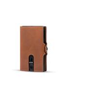 FJIXUO Carteras for Hombres Portatarjetas de crédito empresarial emergente Real Que bloquea la Billetera Delgada Fibra Carbono con Bolsillo para Viajes De Negocios Y Compras(Color1)