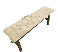 FJIXUO Cubierta de Banco Larga y Gruesa, reemplazo Zapato Felpa Suave, Almohadilla for Taburete, Mesa té, Madera Maciza, Cubierta for Silla, 1 Uds para Jardín, Muebles(Beige,30x120cm)