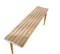 FJIXUO Cubierta de Banco Larga y Gruesa, Taburete Repuesto for Zapatos, Almohadilla Suave, Mesa té, Madera Maciza, Cubierta for Silla, 1 Uds para Jardín, Muebles(Khaki,40x150cm)