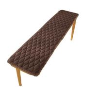 FJIXUO Cubierta de Banco Larga y Gruesa, Taburete Repuesto for Zapatos, Almohadilla Suave, Mesa té, Madera Maciza, Cubierta for Silla, 1 Uds para Jardín, Muebles(Dark Coffee,30x150cm)