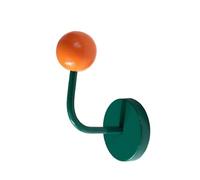 FJIXUO Gancho magnético for decoración de refrigerador cocina, ganchos magnéticos Color sin perforación, colgador almacenamiento huellas, 2 uds Para Cocina,Dormitorios(Green orange)
