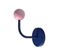 FJIXUO Gancho magnético for decoración de refrigerador cocina, ganchos magnéticos Color sin perforación, colgador almacenamiento huellas, 2 uds Para Cocina,Dormitorios(Blue pink)