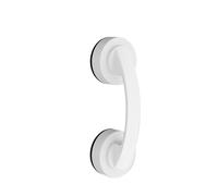 FJIXUO Manija de puerta vidrio con ventosa, manija corredera baño sin daños, for armarios, refrigeradores, 2 uds Para Baños Y Puertas De Cristal(White)